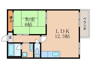 ＷＥＳＴ　ＨＩＬＬ　Ｂ棟の物件間取画像